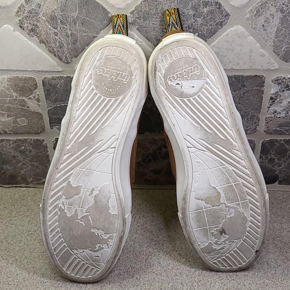 INKKAS MENS BOAT SHOES DARK TAN/BEIGE SIZE 13 - Picture 6 of 14